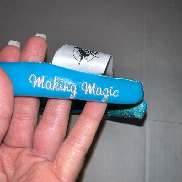 Disneyland Marquee Mickey Mouse Ears Headband Blue Yellow One Size NWT - Picture 6 of 7